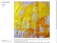 Tablet Screenshot of graceisabellartist.com